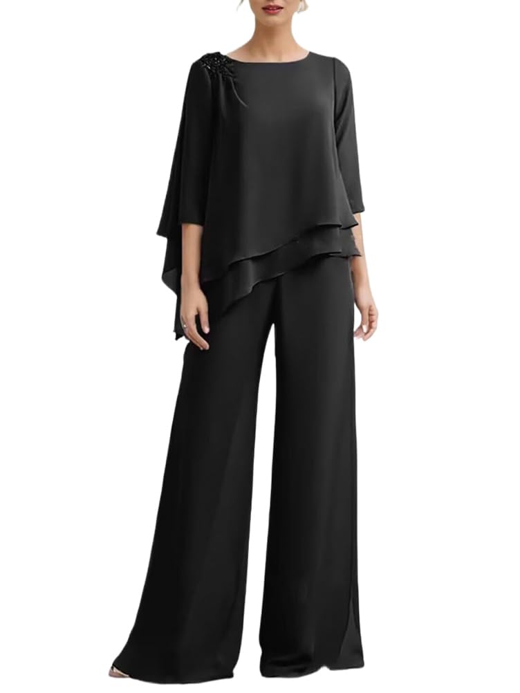 shownicer Ensemble Femme Chic Et Elegant 2 Pièces Tailleurs Pantalons