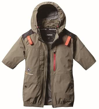 BURTLE バートル エアークラフト半袖ブルゾン(ユニセックス) 春夏用 アーミカーキ AC2086 61 L