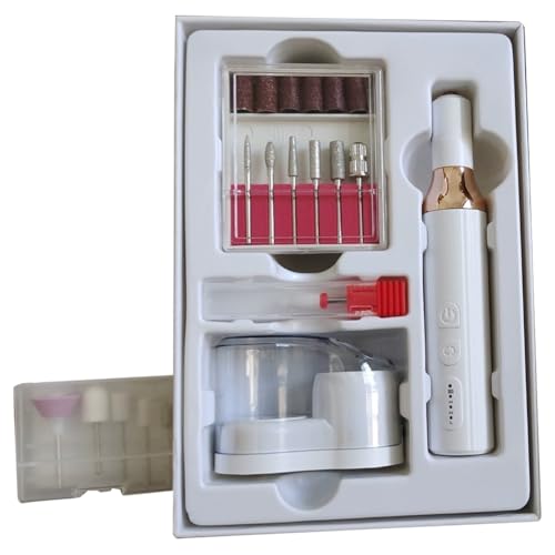 JNJOOD Strumento per Manicure e Peeling Fili, Trapano per Unghie e Lucidatore Elettrico