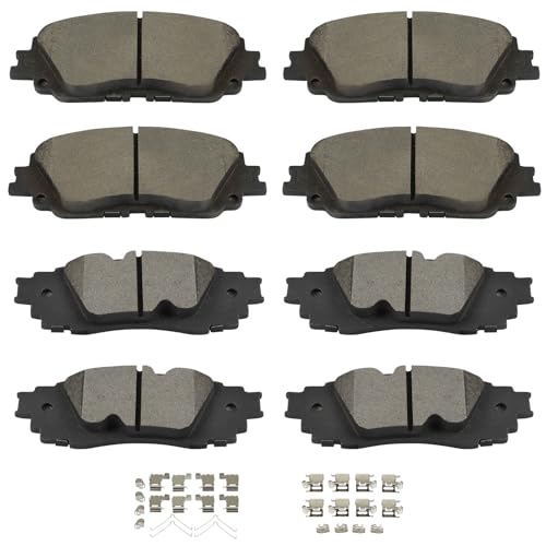 Image of SCITOO D2076 D1879 8PCS Front Ceramic Rear Metal Brake Pad Sets | Fit For Lexus For ES250,For ES300h,For ES350,For UX200,For UX250h,For UX300h,For Toyota For Avalon,For Camry,For C-HR