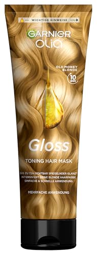 Olia Gloss Toning Hair Mask Repariert bis zu 1 Jahr Haarschäden bis zu 72h sichtbarer Glanz intensiviert die Haarfarbe bis zu 6 Haarwäschen wie eine Haarmaske anwendbar Old Money Blonde