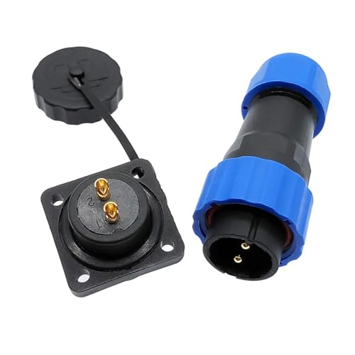 Conector SP20 de 3 pines con brida y chasis robusto IP68 para ingeniería de precisión 4