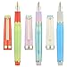 3 Jinhao 82 Fountain Pen Transparent Mixed Macaron Color Acrylic Extra Fine Point Gold Trim with Converter Set