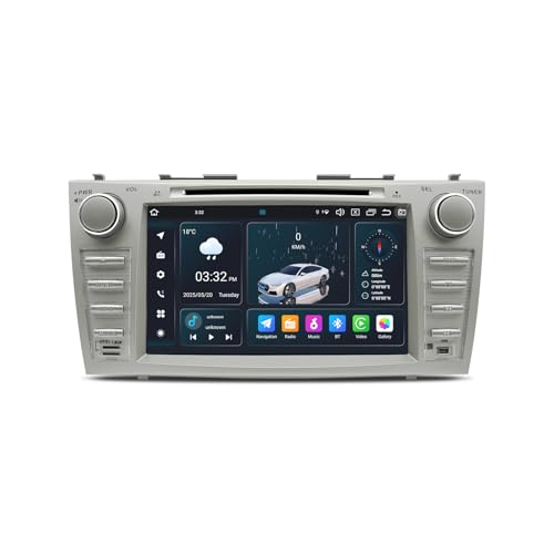 SWTNVIN JWIXeI 2007 2008 2009 2010 2011AAndroid 14 Double Din 8C` IPS UHD1280 x 720P XN[ J[vC&Android Auto 4G LTE DSP 