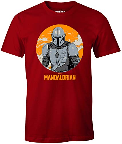 Star Wars Meswmants069 T-Shirt, Rosso, XL Uomo