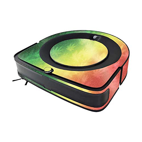 Image of MightySkins Glossy Glitter Skin Compatible with iRobot Roomba s9 Vacuum - Rasta Rainbow | High-Gloss Glitter Finish | Easy to Apply and Change Styles | Made in The USA
