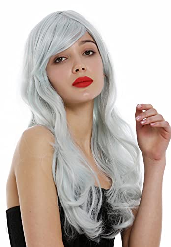 WIG ME UP - GF-W2647-G79 Lady Quality Wig Cosplay long parted slightly wavy icy gray-ish light blue Fairy - Image 4