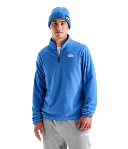 THE NORTH FACE Herren Glacier Fleece 1/4 Zip Sweatshirt, Active Blue, S – Ansicht 1
