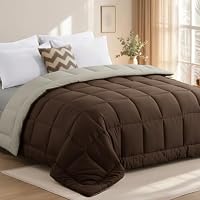 Tifschlaf Coverless Duvet Double 13.5 Tog - Brown/Beige 200x200cm