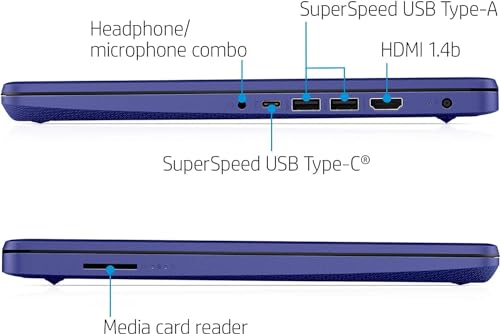 Image of HP Stream Laptop 2023 Newest 14 inch HD Display, Intel Celeron N4120 Processor, 16GB RAM, 192GB Storge (64GB EMMC+128GB SD Card), ‎Intel UHD Graphics 600, Webcam, Wi-Fi, Windows 11 Home in S Mode