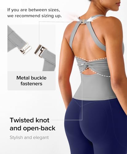 BRXL Halter Top for Women Built in Bra Workout Tank Longline Sports Bras — view 4