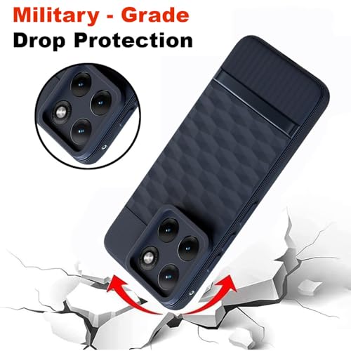 Image of Shockproof Case Compatible with Motorola Edge 70 Fusion 5G | Full Camera Protection | TPU Flexible Back Cover for Motorola Edge 70 Fusion 5G (Steel Blue)