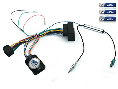 Preisvergleich Produktbild NIQ Lenkradfernbedienungsadapter inklusive FAKRA Antennen-Anschluss, geeignet für Creatone Autoradios, kompatibel mit Citroen C2 / C3 / C4 / C5 / C8 / Berlingo uvm.