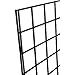 Only Garment Racks 2' x 6' Black Wire Grid Panel Wall Display - Grid Wall Complete with Wall Mount Brackets - (Sold as a Set of 3 Gridwalls and 12 Wall Mount Brackets)