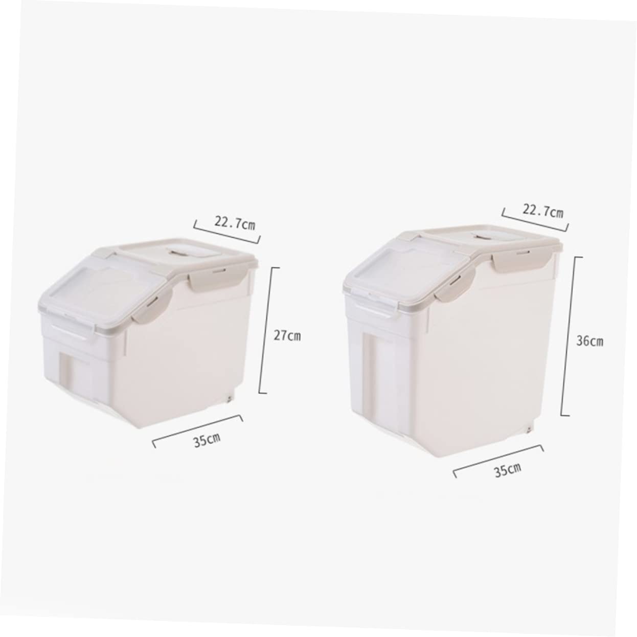 ibasenice 1pezzi Contenitore Per Per Animali Domestici Secchio Sigillante in Plastica Pp Di Contenitore Ermetico Per e Gatti s Per Alimenti Secchi e Conservazione Prolungata