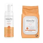 The Honey Pot Company - Feminine Wash & Feminine Wipe Bundle - Includes Unscented Ph Balance Feminine Wash and Wipes for Women - Herbal Infused Feminine Care Products - Normal