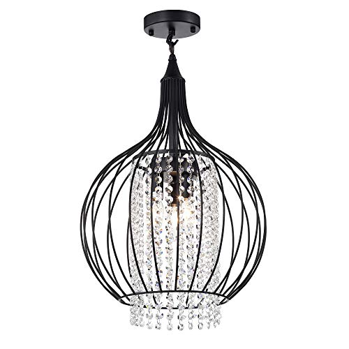 Warehouse of Tiffany IMC92A/3BL Rena Matte Black 3-Light Chandelier