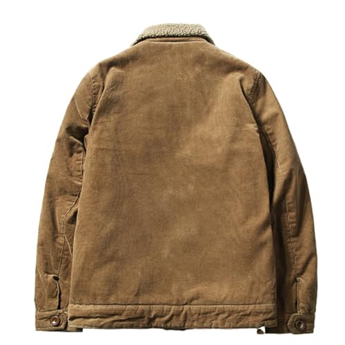 Manteau cargo thermique homme en velours côtelé et sherpa FGRID - 3