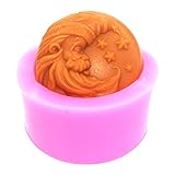 Longzang S526 Santa Claus Head Silicone Soap Mold 3D Handmade Craft Mould