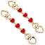 Bh 2Pcs Heart Red