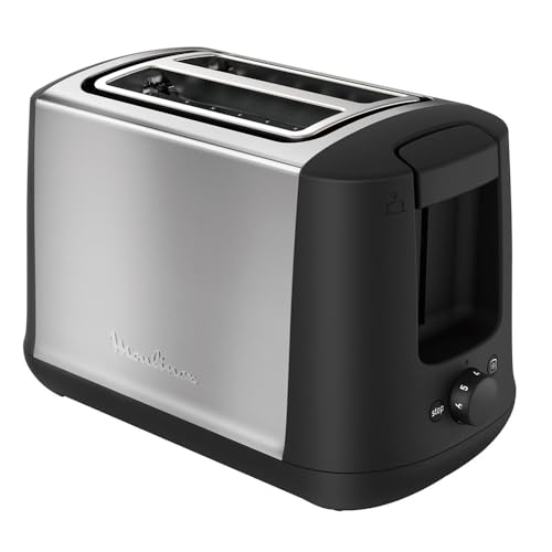 MOULINEX LT340811 Subito Toaster mit 2 Rillen, 7 Bräunungsstufen, 850 W, Edelstahl, 5.3 tons, Braun