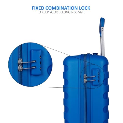 Image of Priority Trolley Bag for Travel | 28 Inch Polycarbonate Hardsided Check-in Suitcase /Luggage Bag (71 cm | Large | Royal Blue)