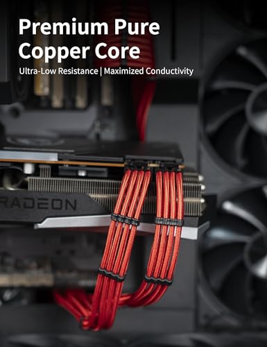 Sleeve câble 50 cm red UpHere pour customisation PC - 7