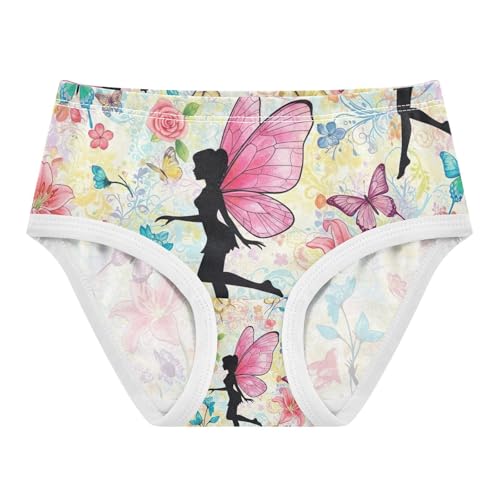 Butterfly Wings Girls Underwear, Toddler Girl Panties, Cotton Underwear for Girls, 2–8 Years