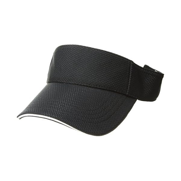 Augusta Sportswear Women's Athletic Mesh Visor - Stylish Sun Hat for Golf, Running, and Outdoor Activities, Black