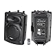 Ibiza - SLK8A-BT - Plug & Play Aktiv-Lautsprecher 8/20cm, 300W mit integriertem Verstärker - Bluetooth, USB, SD und AUX - Schwarz
