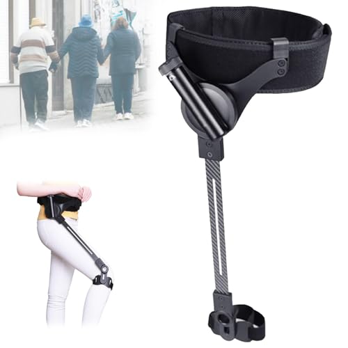 Zowdrix Ergonomic Power Walking Aid, Stroke Hemiplegia Walker, 3 Level Adjustable Rehab Trainer for Elderly and Mobility Support Right-S