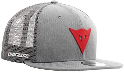 Dainese Herren Dainese 9fifty Trucker Snapback Cap Baseballkappe Sommer, Grau/Rot, Einheitsgröße EU