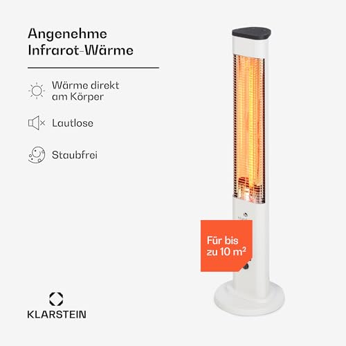 blumfeldt Infrarotheizung, Heizstrahler für den Innenraum, Infrarotheizung Standgerät, Sicher Elektroheizung mit Kippschutz, Energieeffiziente Heizung mit IP65, Terrassen- Heizstrahler, 1200 Watt-2