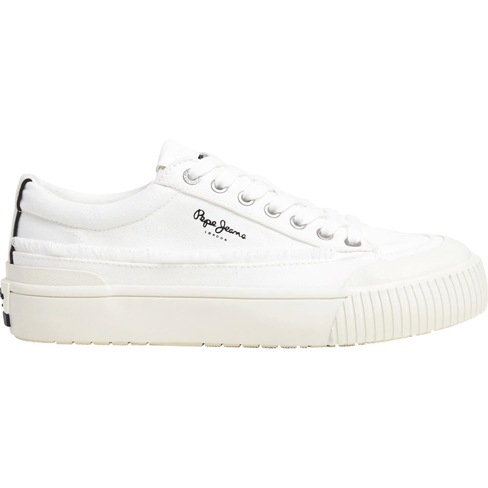 Pepe Jeans Women's Ben Fresh W Sneak, White, 7 UK
