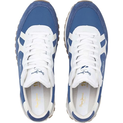 PEPE JEANS Mixte Brit-on Master M Sneaker, Marine, 40 EU