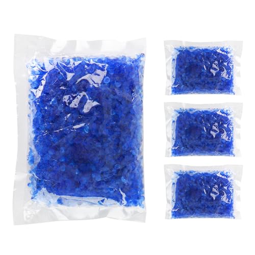 BOGERDACK 4PCS Blue to Pink Silica Gel Desiccant Beads for Use Industrial 3 and 4 Stage Filters - Moisture Indicator