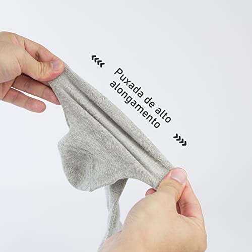 Meias Masculino, Meias Femininas, Tamanho 35 a 46, Algodão, 10-203 (as2, numeric, numeric_40, numeri