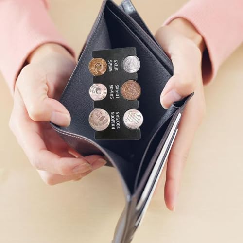 Organizador multi secciones para monedas color negro miniatura 4