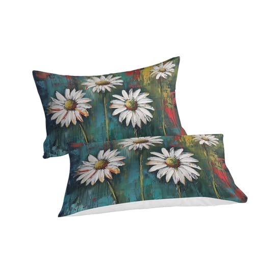 Housse de couette 260x220 microfibre lit super king parure 3 pièces - 3