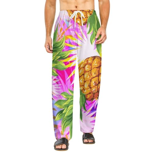 Pantalon de détente ananas pour femme : le bas de pyjama des matins cocooning