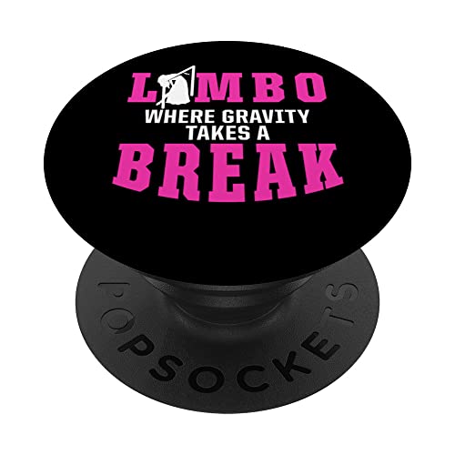 Limbo Dance Limbo Dancing Dancer Girl Limbo Stick PopSockets Swappable PopGrip, Black