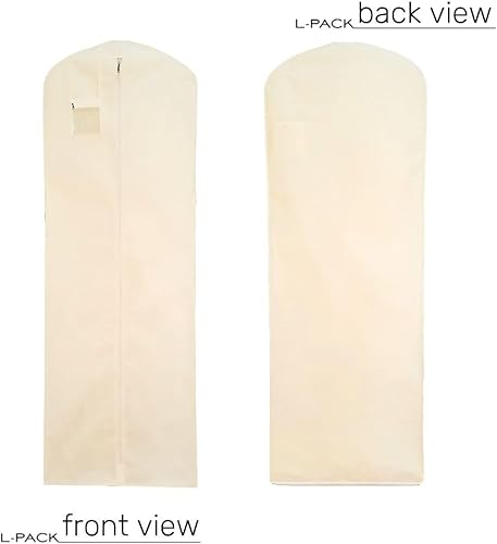 Miniatura 5 de Trend CaseUK - Bolsa de ropa para vestido de novia, extra larga, color blanco, para almacenamiento o viajes (blanco, 72 pulgadas)