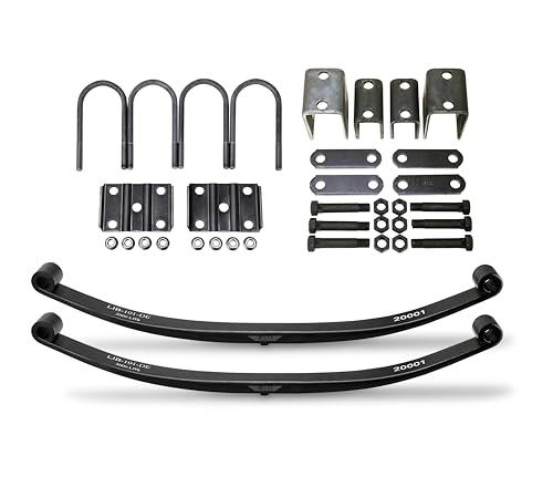 LIBRA 6000lbs 6K Mobile Home Trailer Axle Single Suspenion Kit 3000lbs Leaf Springs/U Bolt Kit & Hanger Kit