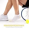 Effeet Calzini Uomo Donna Corti 6 Paia, Calze Running Corte Estive, Calzini Sportivi Alla Caviglia, Calzini Traspiranti Adatte per Sport, Tennis, Lavoro, Casa, Multi 39-42 #4