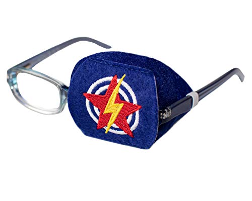 Eye Patch - Left Coverage Child Superhero Eye Glass Eye Patch by Patch Pals