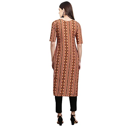 Image of Pinkmint Women's Crepe Digital Print Straight Kurta