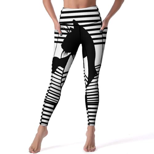 Pantalon de sport yoga taille haute S noir du studio de gym au jogging en plein air