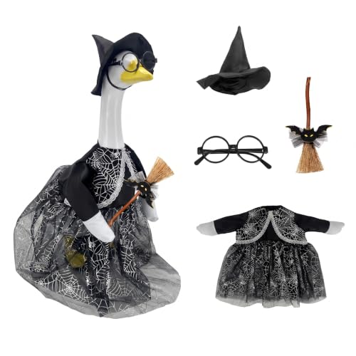 Porch Goose Halloween Outfit, Halloween Witch Goose Costume 23" - image 1