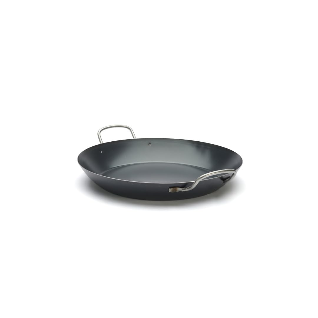 De Buyer, PAELLERA HIERRO AZUL, 2 ASAS, 6 RACIONES Ø 34 CM,-5023.34