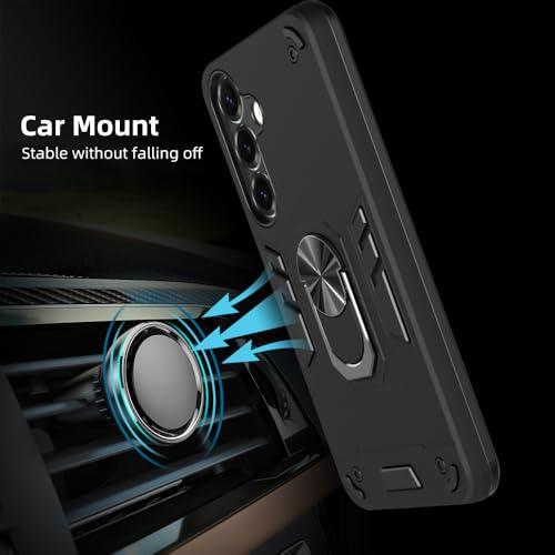 Image of NDCOM for S25 Plus Back Cover | Shockproof Durable S25 Plus Case | Ring Holder Case